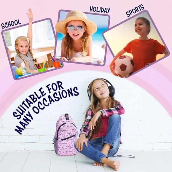 Stitch Crossbody Bag for Women Teens Kids Compact Travel Essentials Gift - Picture 3 of 6